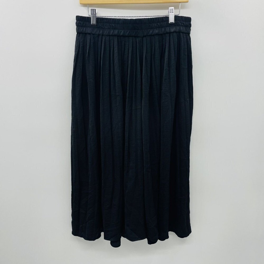 Grace Elements Womens Medium Elastic Pull On Pleated Crop Palazzo Pants 1825